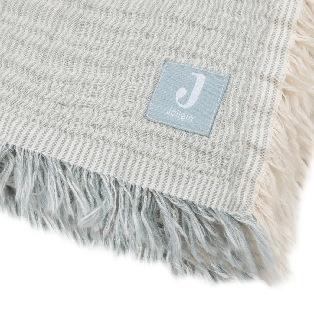 Deken Ledikant Fringe Stripe GOTS Jollein - Afbeelding 6