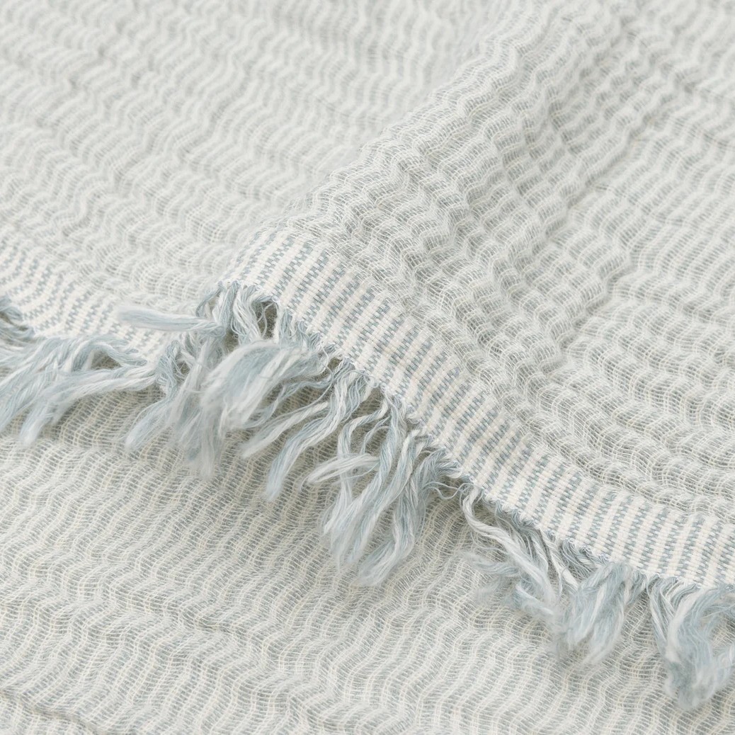 Deken Ledikant Fringe Stripe GOTS Jollein - Afbeelding 3